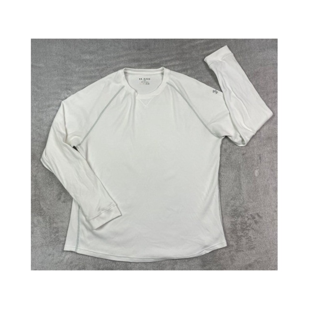 Under Armour Thermal Waffle Long Sleeve Shirt Men's 2XL White Loose All Season
